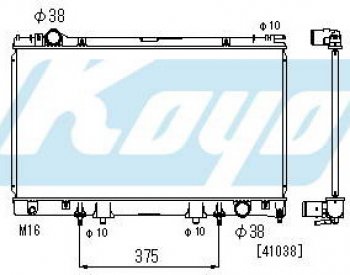 LS400 РАДИАТОР ОХЛАЖДЕН AT 4 (1 ряд) (KOYO) KOYORAD lxlx495-911