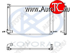 14 899 р. RX300 {HIGHLANDER 05-} РАДИАТОР ОХЛАЖДЕН ГИБРИД AT 3.3 (KOYO) KOYORAD lxrx303-911  с доставкой в г. Вологда