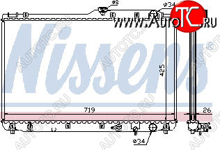 7 599 р. CAMRY (LX ES300) РАДИАТОР ОХЛАЖДЕН ПРАВ НИЖН ВЫХОД С ГОРЛОВИН AT 3 (2 ряд) BODYPARTS tycam92-910-r  с доставкой в г. Вологда