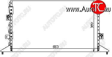 8 449 р. CAMRY (LX ES300) КОНДЕНСАТОР КОНДИЦ (R12) BODYPARTS tycam92-930  с доставкой в г. Вологда