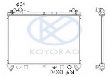 G.VITARA РАДИАТОР ОХЛАЖДЕН 1.6 MT (KOYO) KOYORAD szgvt06-912