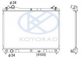 G.VITARA РАДИАТОР ОХЛАЖДЕН 2 MT (KOYO) KOYORAD szgvt06-910
