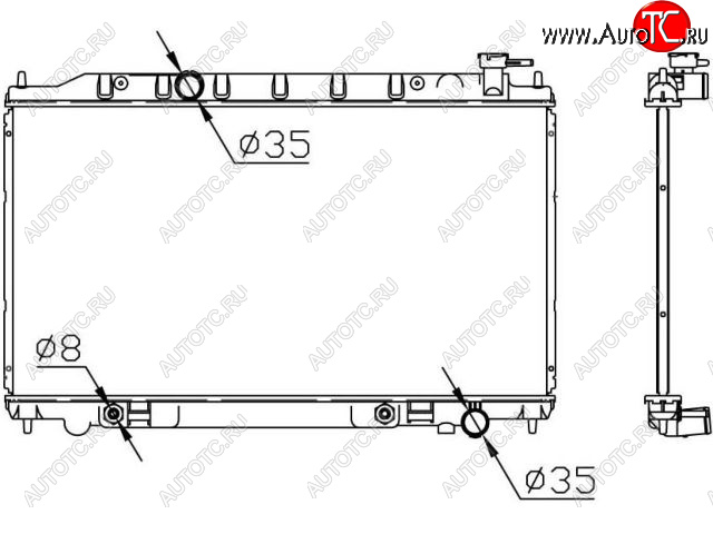 8 999 р. TEANA РАДИАТОР ОХЛАЖДЕН 2.3 , 3.5 AT BODYPARTS nnten04-911  с доставкой в г. Вологда