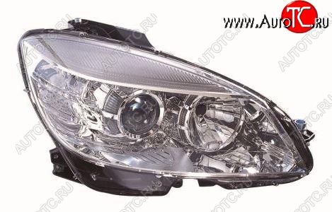 15 299 р. Правая фара (c электрокорректором) DEPO Mercedes-Benz C-Class W204 дорестайлинг седан (2007-2011)  с доставкой в г. Вологда