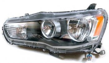Левая фара (под корректор) DEPO Mitsubishi Lancer  10 CY (2007-2010) седан дорестайлинг