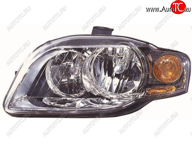 7 499 р. Левая фара (c электрокорректором) DEPO  Audi A4  B7 (2004-2008) седан  с доставкой в г. Вологда