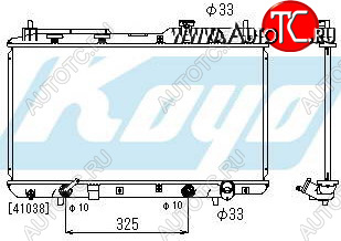 3 689 р. CR-V РАДИАТОР ОХЛАЖДЕН AT 2 (2 ряд) АЛЮМИН BODYPARTS hdcrv96-910  с доставкой в г. Вологда