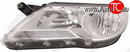 9 899 р. Левая фара (c электрокорректором) DEPO Volkswagen Tiguan NF дорестайлинг (2006-2011)  с доставкой в г. Вологда