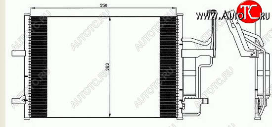 4 299 р. 3 КОНДЕНСАТОР КОНДИЦ BODYPARTS mzx0304-930  с доставкой в г. Вологда