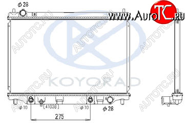7 199 р. DEMIO {Mazda 2 02-06Verisa 02-} РАДИАТОР ОХЛАЖДЕН AT (KOYO) KOYORAD mzdem02-910  с доставкой в г. Вологда