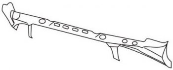VITARA УСИЛИТЕЛЬ БАМПЕРА ЗАДН (3 дв) (Тайвань) API szvit88-700