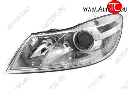 12 249 р. Левая фара (c электрокорректором) DEPO  Skoda Octavia  A5 (2008-2013) лифтбэк рестайлинг  с доставкой в г. Вологда