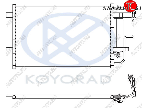 6 299 р. 3 КОНДЕНСАТОР КОНДИЦ (KOYO) KOYORAD mzx0309-930  с доставкой в г. Вологда