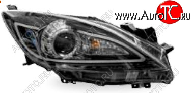 44 999 р. Комплект линзованных фар в сборе JUNYAN  Mazda 3/Axela ( BL,  BM) (2009-2019) дорестайлинг седан, дорестайлинг, хэтчбэк 5 дв., рестайлинг седан, рестайлинг, хэтчбэк, дорестайлинг, хэтчбэк (черная)  с доставкой в г. Вологда