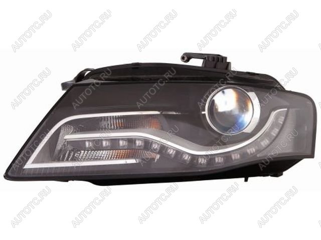 22 549 р. Левая фара (с электрокорректором, ксенон) DEPO  Audi A4  B8 (2007-2011) дорестайлинг, седан  с доставкой в г. Вологда