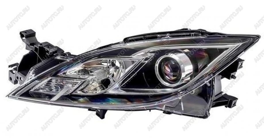 13 699 р. Левая фара (под корректор) DEPO  Mazda 6  GH (2007-2010) дорестайлинг седан  с доставкой в г. Вологда