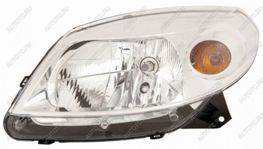 7 599 р. Левая фара (корректор) DEPO  Renault Sandero  (BS) (2009-2014)  с доставкой в г. Вологда