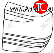 3 999 р. PAJERO {MONTERO} БОКОВИНА БАМПЕРА ЗАДН ЛЕВ (5 дв) (Тайвань) СЕРЕБРИСТ API mbpaj91-670s-l  с доставкой в г. Вологда