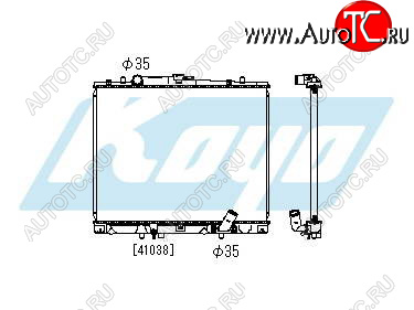 4 799 р. PAJERO SPORT (4D56+USA) РАДИАТОР ОХЛАЖДЕН BODYPARTS mbpas97-913  с доставкой в г. Вологда