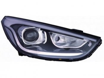 Правая фара (под корректор, диодная) DEPO Hyundai IX35  LM (2013-2018) рестайлинг