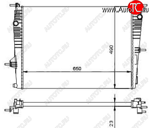 4 649 р. FLUENCE (KANGOO 08- MEGANE 09- SCENIC 09- ) РАДИАТОР ОХЛАЖДЕН MT (см.каталог) BODYPARTS rnflu10-910  с доставкой в г. Вологда