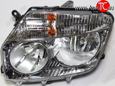 4 499 р. DUSTER ФАРА ЛЕВ ВНУТРИ ХРОМ С РЕГ.МОТОР (ориг.) BODYPARTS rndus10-002-l  с доставкой в г. Вологда