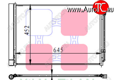 4 299 р. F10 КОНДЕНСАТОР КОНДИЦ (см.каталог) BODYPARTS bmf1010-931  с доставкой в г. Вологда