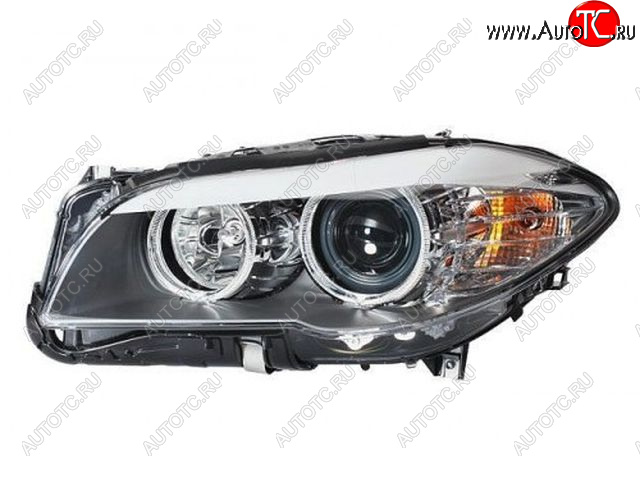 17 999 р. Левая фара (c электрокорректором, линзован) DEPO  BMW 5 серия  F10 (2009-2013) седан дорестайлинг  с доставкой в г. Вологда