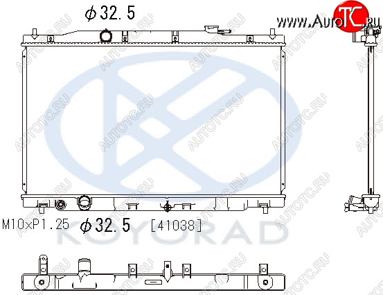11 899 р. CR-V РАДИАТОР ОХЛАЖДЕН AT (KOYO) KOYORAD hdcrv12-910  с доставкой в г. Вологда