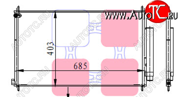 5 249 р. CR-V КОНДЕНСАТОР КОНДИЦ BODYPARTS hdcrv12-930  с доставкой в г. Вологда