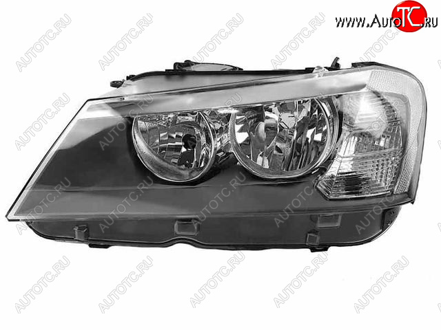 0 р. Левая фара (c электрокорректором) DEPO  BMW X3  F25 (2010-2014) дорестайлинг  с доставкой в г. Вологда