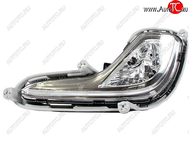 2 399 р. Противотуманная фара левая DEPO  Hyundai Solaris  RBr (2010-2014) седан дорестайлинг  с доставкой в г. Вологда