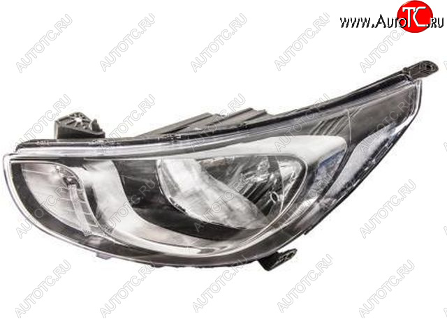 9 549 р. Левая фара (c электрокорректором) DEPO  Hyundai Solaris  RBr (2010-2014) седан дорестайлинг  с доставкой в г. Вологда