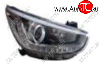16 649 р. Правая фара (корректор, ДХО) BODYPARTS  Hyundai Solaris  RBr (2010-2014) седан дорестайлинг  с доставкой в г. Вологда