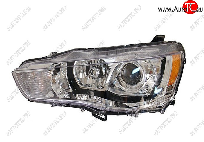 12 299 р. Левая фара (с электрокорректором, линзован) BODYPARTS Mitsubishi Outlander XL (CW)  рестайлинг (2010-2013)  с доставкой в г. Вологда