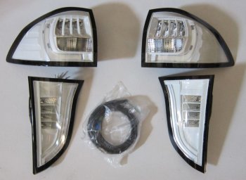 PAJERO SPORT ФОНАРЬ ЗАДН ВНЕШН+ВНУТР Л+П (КОМПЛЕКТ) ТЮНИНГ ПРОЗРАЧ С ДИОД (EAGLE EYES) ВНУТРИ ХРОМ EAGLE EYES mbpas09-764h-n
