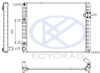 FX35 {EX35 09-} РАДИАТОР ОХЛАЖДЕН AT (KOYO) KOYORAD ifx3508-910