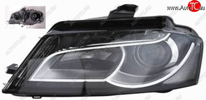 27 649 р. Левая фара (c электрокорректором) DEPO  Audi A3 ( 8P1 хэтчбэк 3 дв.,  8PA хэтчбэк 5 дв.) (2008-2010) 2-ой рестайлинг (ксенон)  с доставкой в г. Вологда