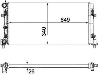 POLO (FABIA 10-ROOMSTER 10- A1 10-) РАДИАТОР ОХЛАЖДЕН (см.каталог) BODYPARTS vwplo10-910