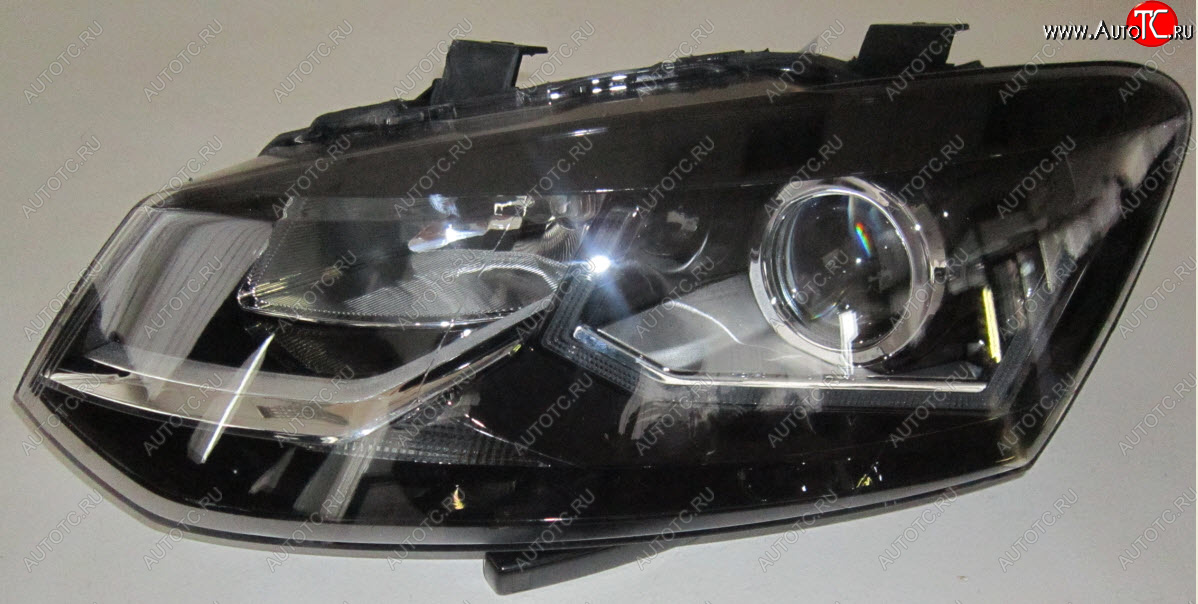 7 299 р. Левая фара (диодная) BODYPARTS  Volkswagen Polo  5 (2009-2015) седан дорестайлинг  с доставкой в г. Вологда