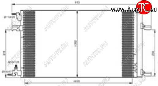 5 549 р. CRUZE (ORLANDO 10-ASTRA 09- ZAFIRA 11-INSIGNIA 08-) КОНДЕНСАТОР КОНДИЦ BODYPARTS cvcrz09-932  с доставкой в г. Вологда