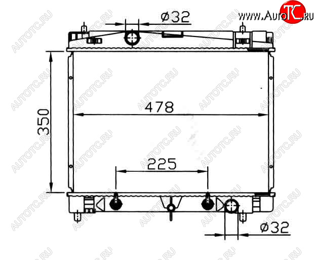 3 199 р. YARIS РАДИАТОР ОХЛАЖДЕН AT BODYPARTS tyyas06-912  с доставкой в г. Вологда