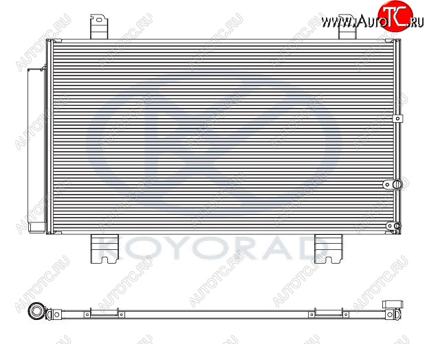 7 349 р. GS300 КОНДЕНСАТОР КОНДИЦ (KOYO) KOYORAD lx30005-930  с доставкой в г. Вологда