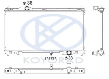 GS300 РАДИАТОР ОХЛАЖДЕН 3 AT (KOYO) KOYORAD lx30005-910