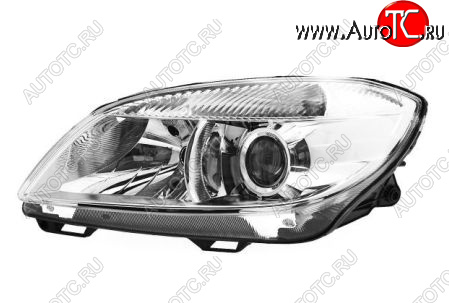 11 249 р. Левая фара (с электрокорректором, линзован) BodyParts  Skoda Fabia  Mk2 (2010-2014) хэтчбэк рестайлинг  с доставкой в г. Вологда
