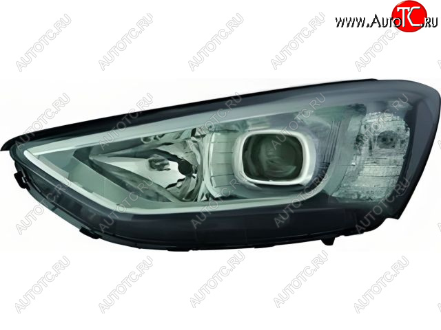 10 299 р. Левая фара (корректор, линзован) BODYPARTS  Hyundai Santa Fe  DM (2012-2016) дорестайлинг  с доставкой в г. Вологда