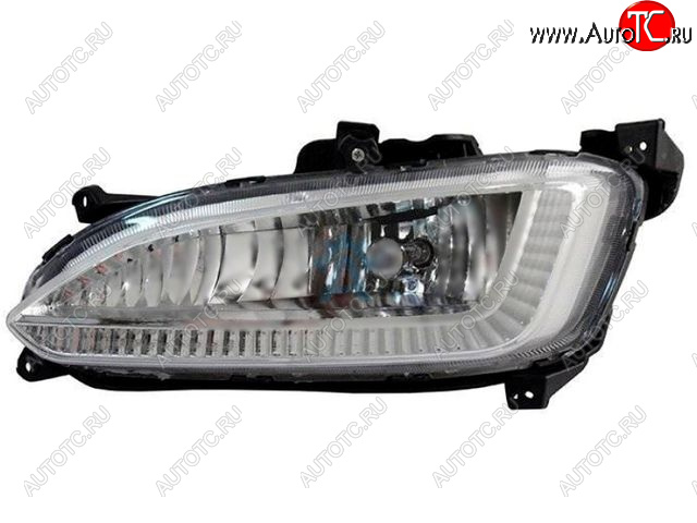 7 649 р. Противотуманная фара левая BodyParts Hyundai Santa Fe DM дорестайлинг (2012-2016) (диодная)  с доставкой в г. Вологда
