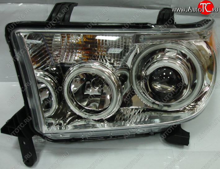 37 599 р. SEQUOIA {TUNDRA} ФАРА Л+П (КОМПЛЕКТ) ТЮНИНГ ЛИНЗОВАН С СВЕТЯЩ ОБОДК , ДИОД (EAGLE EYES) ВНУТРИ ХРОМ EAGLE EYES tyset07-001h-n  с доставкой в г. Вологда