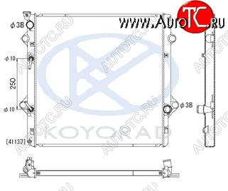 20 349 р. GX460 РАДИАТОР ОХЛАЖДЕН 4.6 AT (KOYO) KOYORAD lxgx609-910  с доставкой в г. Вологда