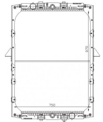 XF (DAF 95 (87-98)) РАДИАТОР ОХЛАЖДЕН BODYPARTS dafxf97-910